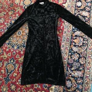 Urban outfitters crushed velvet mini dress